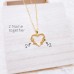 (3D) Elegant Heart Personalized Name Necklace